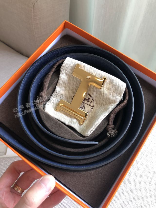 Hermes皮帶 官網同步 38MM 荔枝紋牛皮 愛馬仕男士腰帶  xfp2080